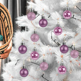 Kit de 12 Esferas Navideñas, Rosa