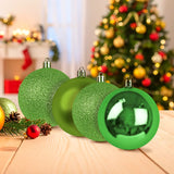 Kit de Esferas Navideñas, 4 pzas, Color Verde Claro
