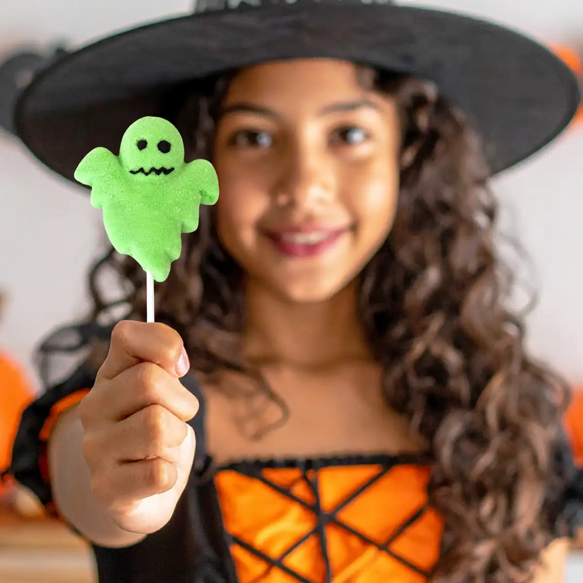 Fantasma, Paleta de Malvavisco, Color Verde, 35 gr