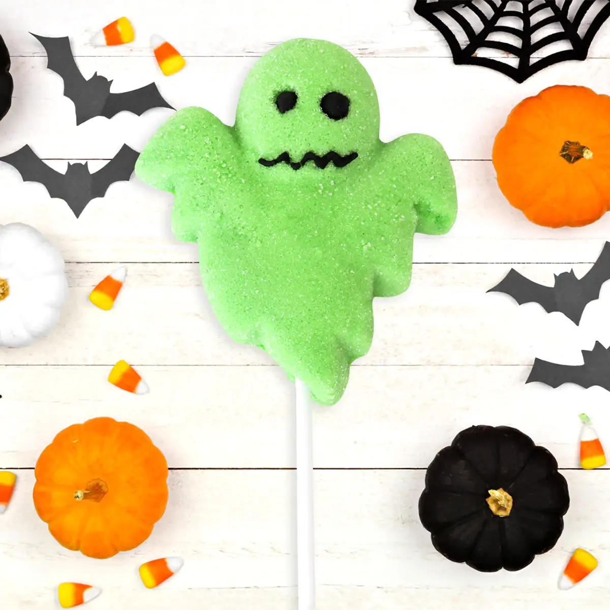 Fantasma, Paleta de Malvavisco, Color Verde, 35 gr