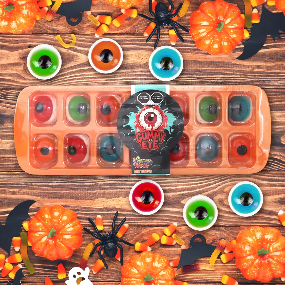 Gomitas en Forma de Ojo, Sugar World, 105 gr