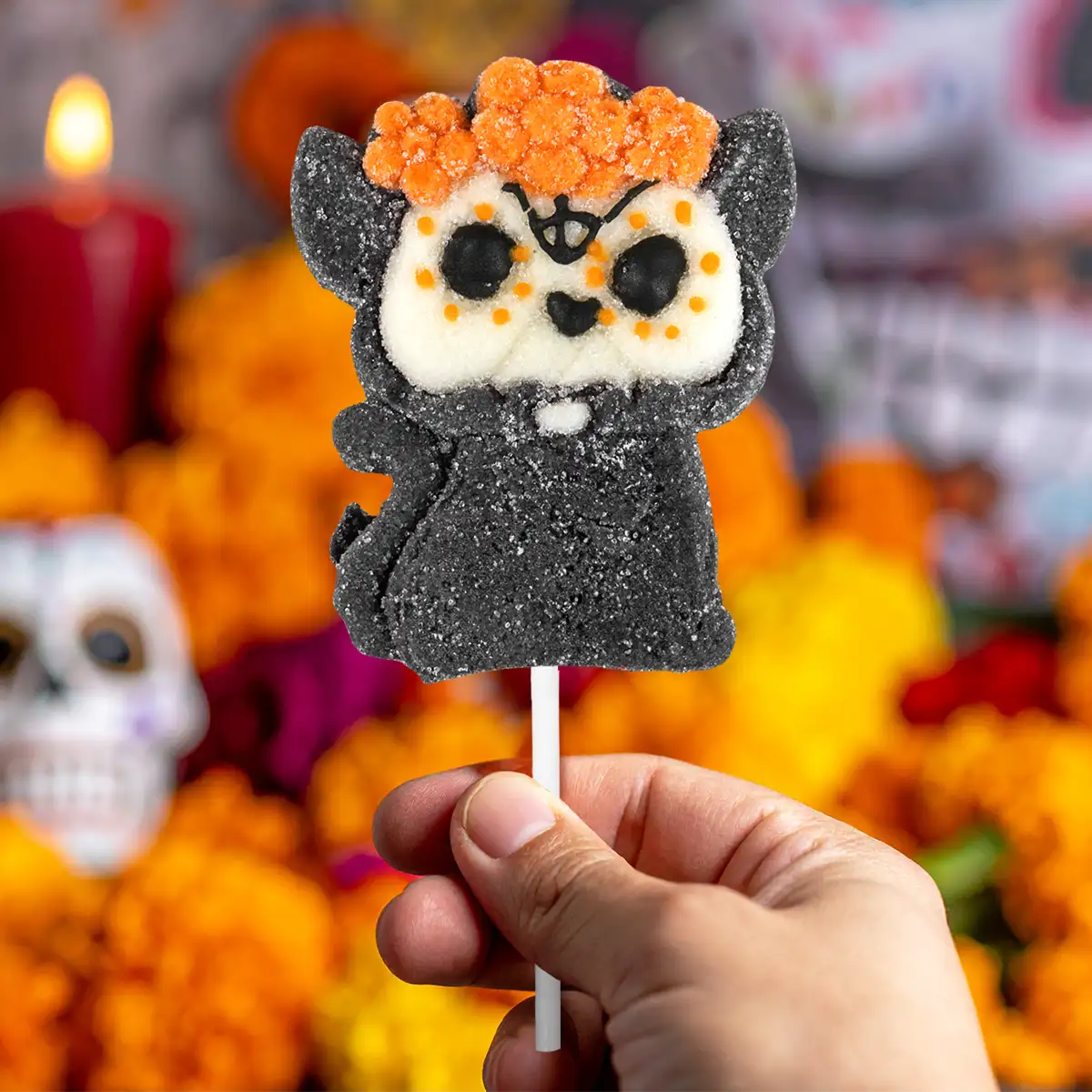 Gato Catrín, Paleta de Bombón, Halloween, 35 gr