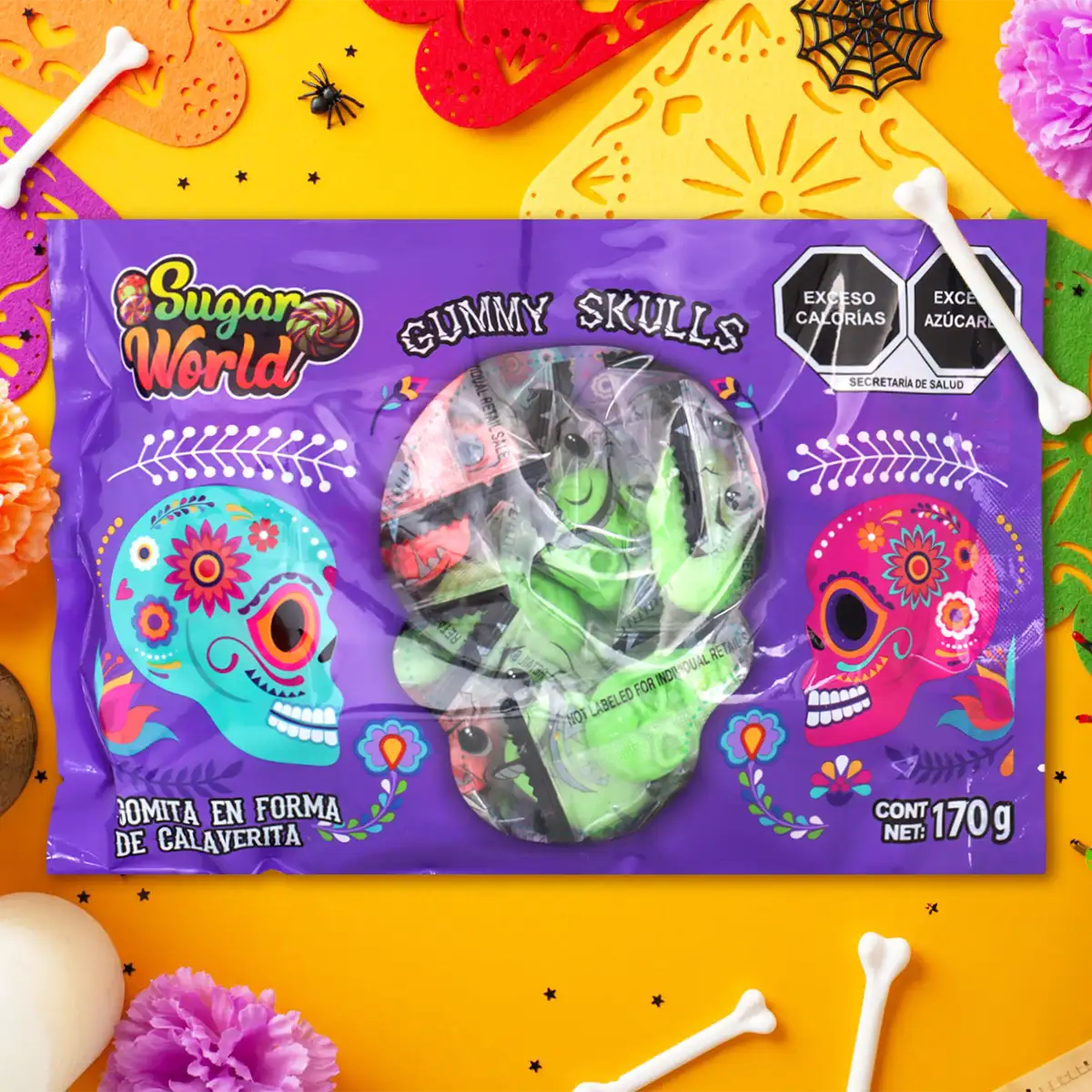 Gomitas en Forma de Calavera, Sugar World