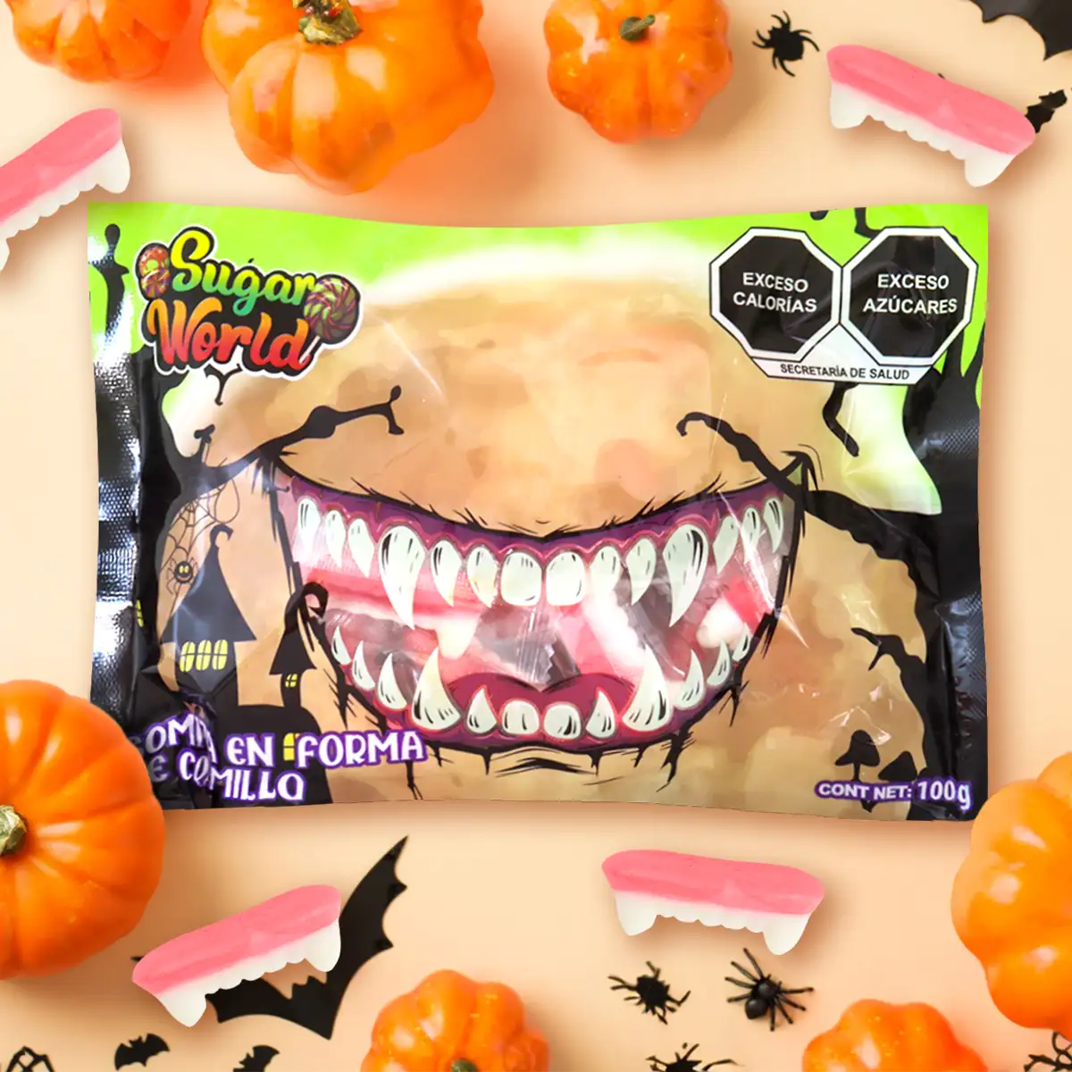 Anillo, Gomitas de Colmillo, Sugar World, 100 gr
