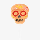 Calavera, Paleta de Bombón, Color Naranja, Halloween, 40 gr