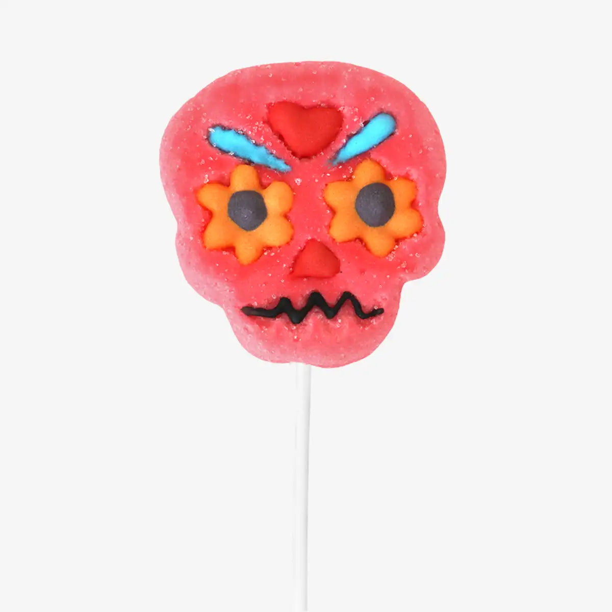 Calavera, Paleta de Bombón, Color Rosa, Halloween, 40 gr
