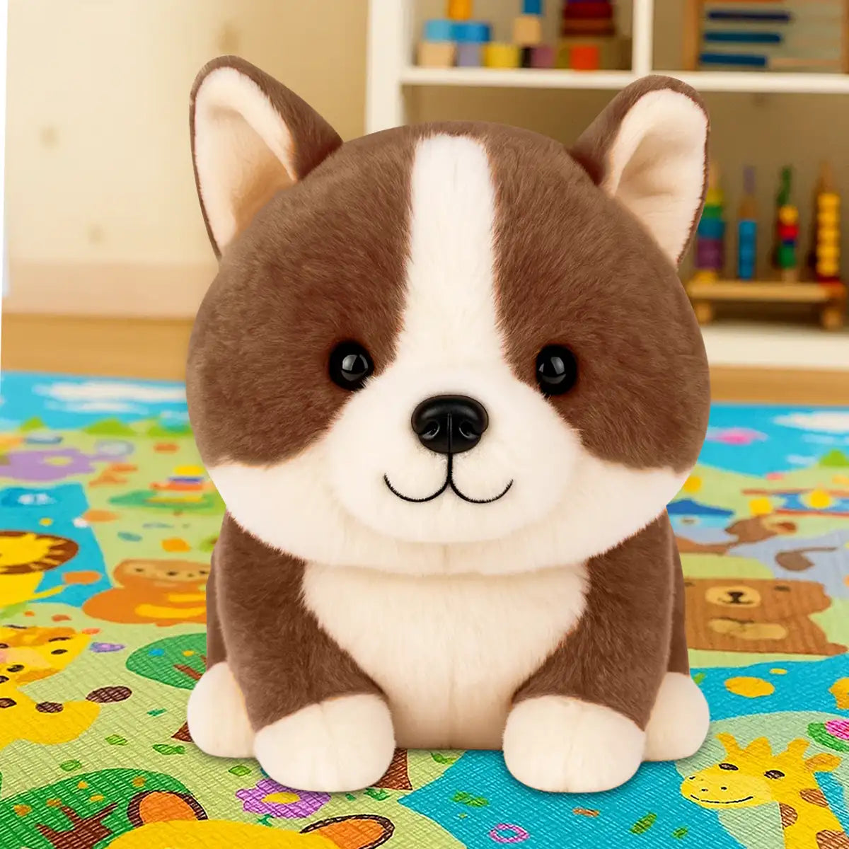Corgi, Peluche, Color Café