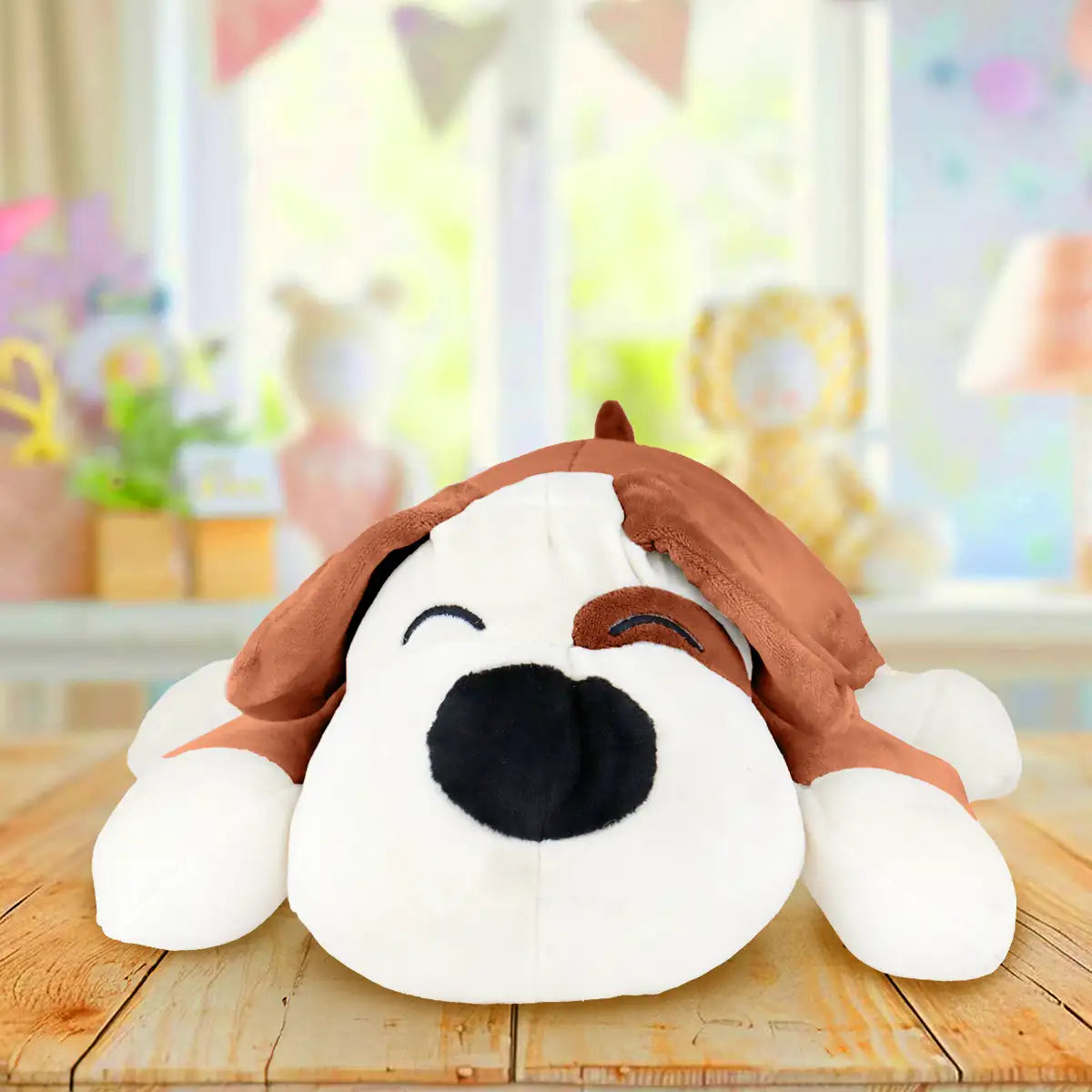 Perrito Dormido, Peluche, Color Café