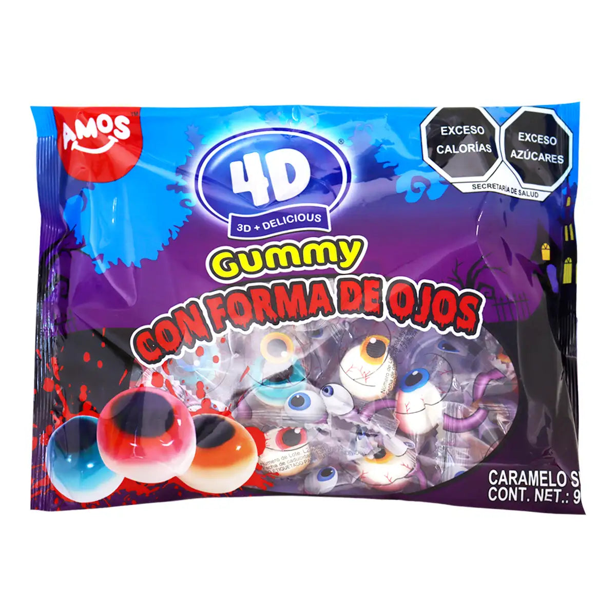 Ojos, Gomitas Halloween, 4D, Amos
