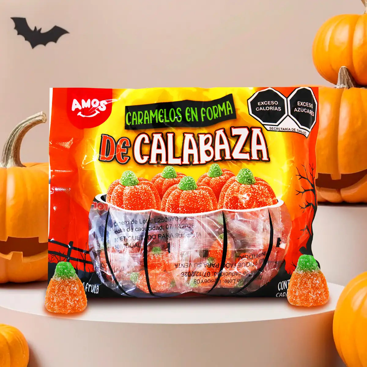 Caramelo en Forma de Calabaza, 140 gr