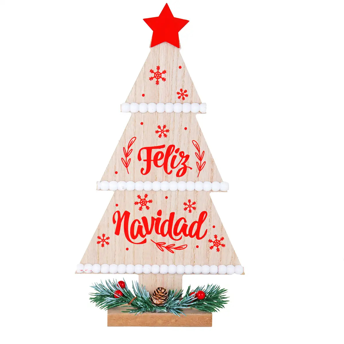Árbol Navideño para Decoración "Feliz Navidad" MDF