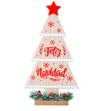 Árbol Navideño para Decoración "Feliz Navidad" MDF