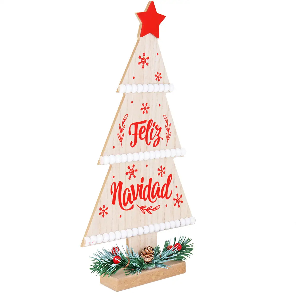 Árbol Navideño para Decoración "Feliz Navidad" MDF