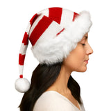 Gorro Navideño de Santa Claus, Color Rojo y Blanco