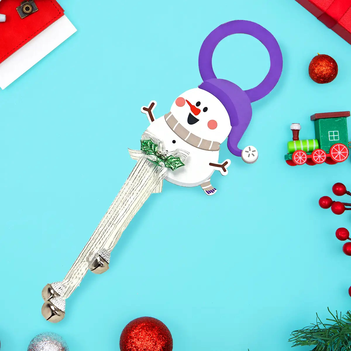 Decoración Navideña para Perilla, Muñeco de Nieve