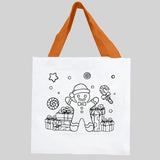 Bolsa de Tela Navideña con Plumones para Pintar, Galleta Jengibre