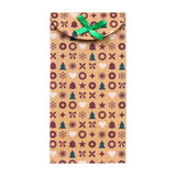 Bolsas con Diseño Navideño, Papel Kraft, Diseño Pino