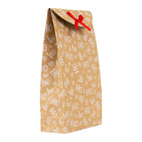 Bolsas con Diseño Navideño, Papel Kraft, Diseño HOHOHO