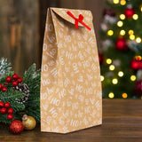 Bolsas con Diseño Navideño, Papel Kraft, Diseño HOHOHO