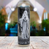Veladora, Santa Muerte Blanca, 20 cm