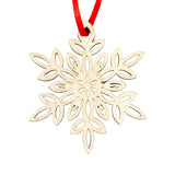 Ornamento de Copos de Nieve en MDF, 12 pzas