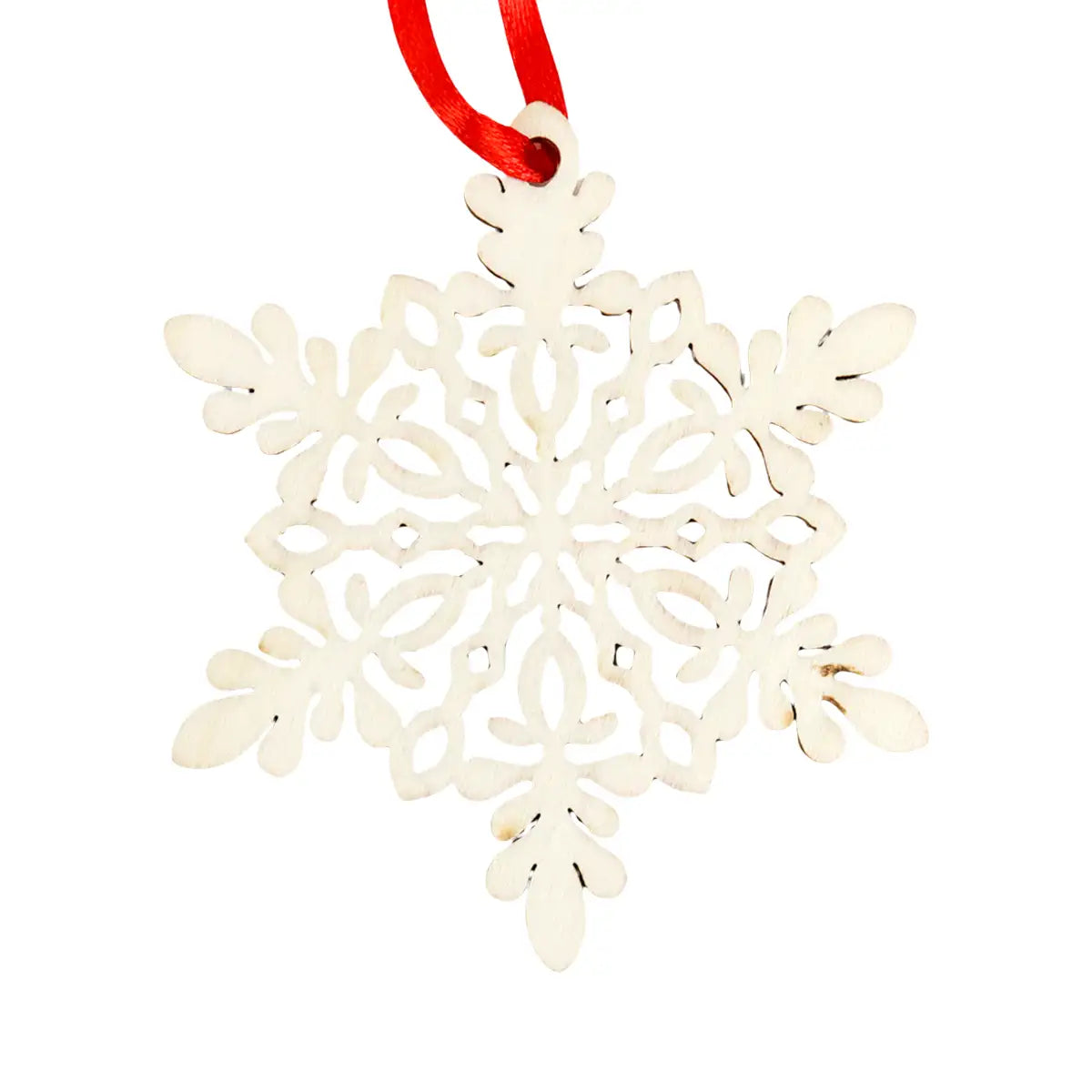 Ornamento de Copos de Nieve en MDF, 12 pzas