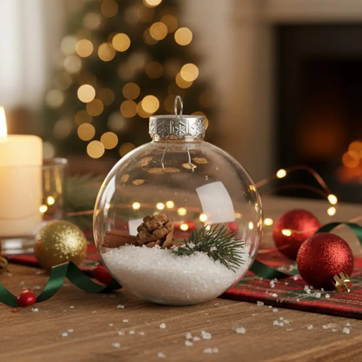Esfera Transparente con Escenografía, Árbol