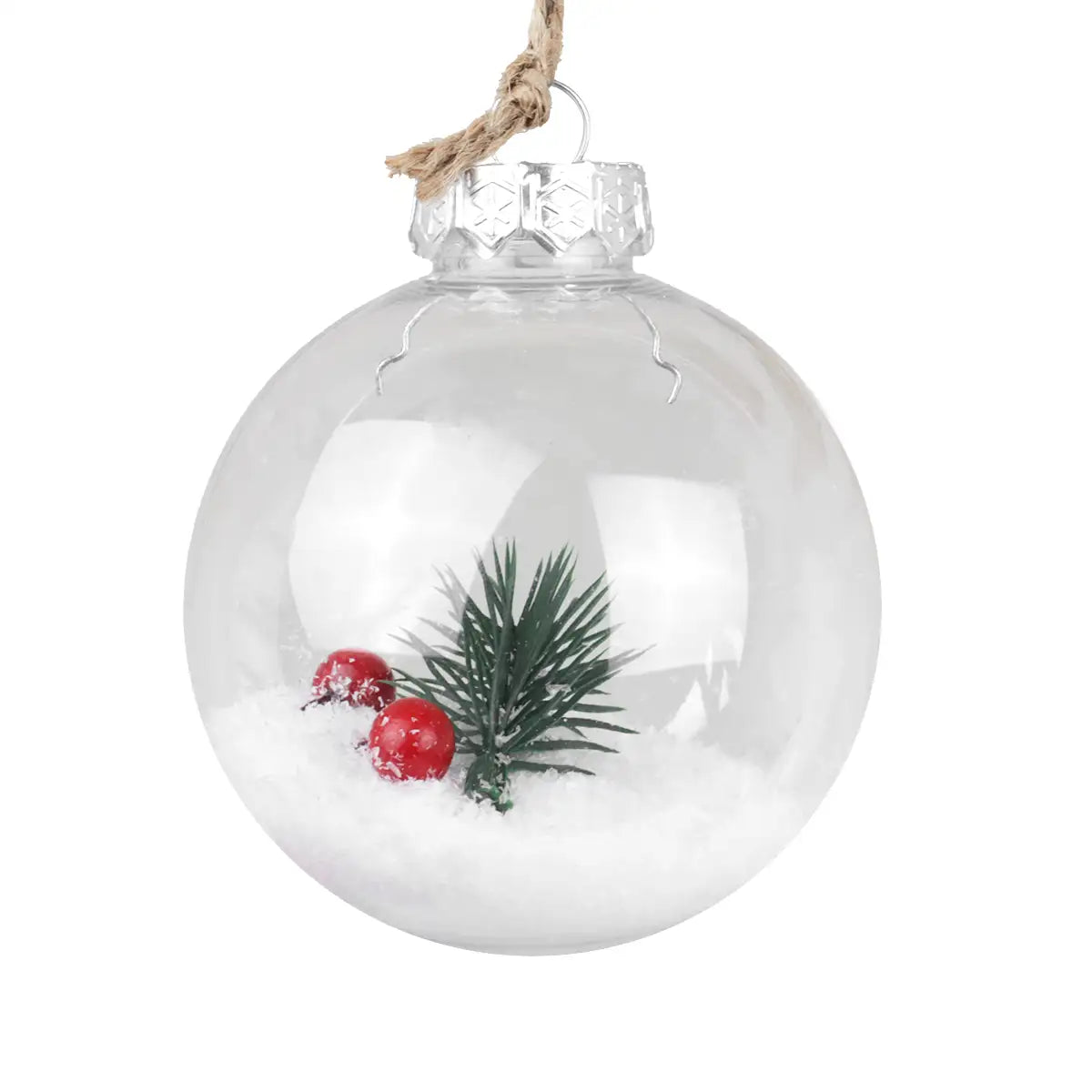 Esfera Transparente con Escenografía, Nieve