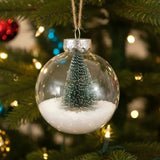 Esfera Transparente con Escenografía, Árbol Nevado