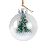 Esfera Transparente con Escenografía, Árbol Nevado
