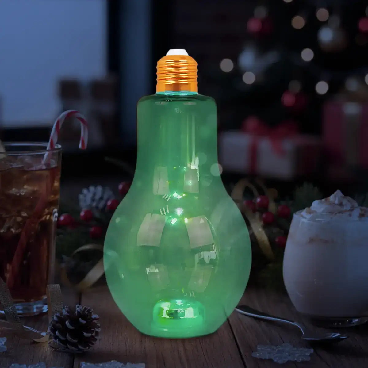 Foco, Vaso de Plástico con Luz