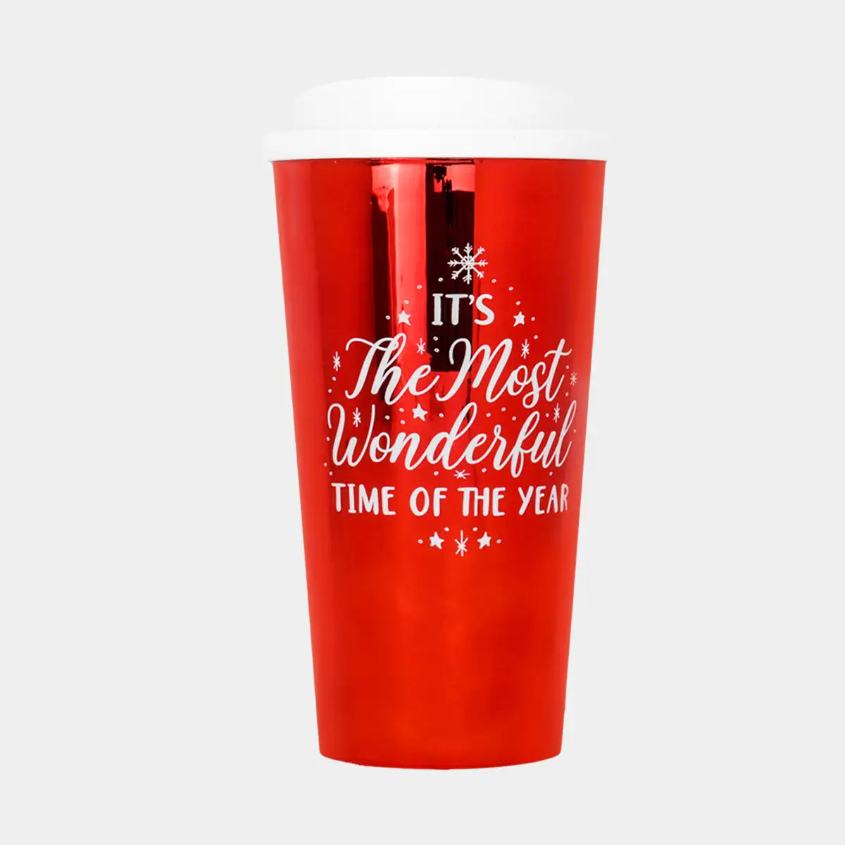 Termo, Diseño Navideño, Color Rojo, 473 ml