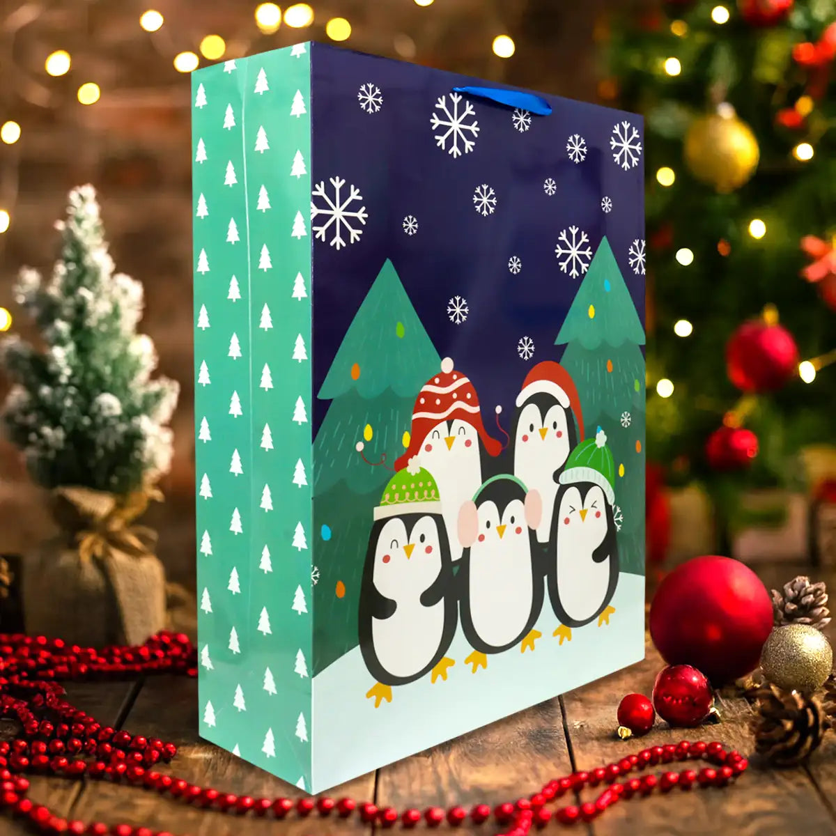 Bolsa de Regalo Navideña, Pingüinos
