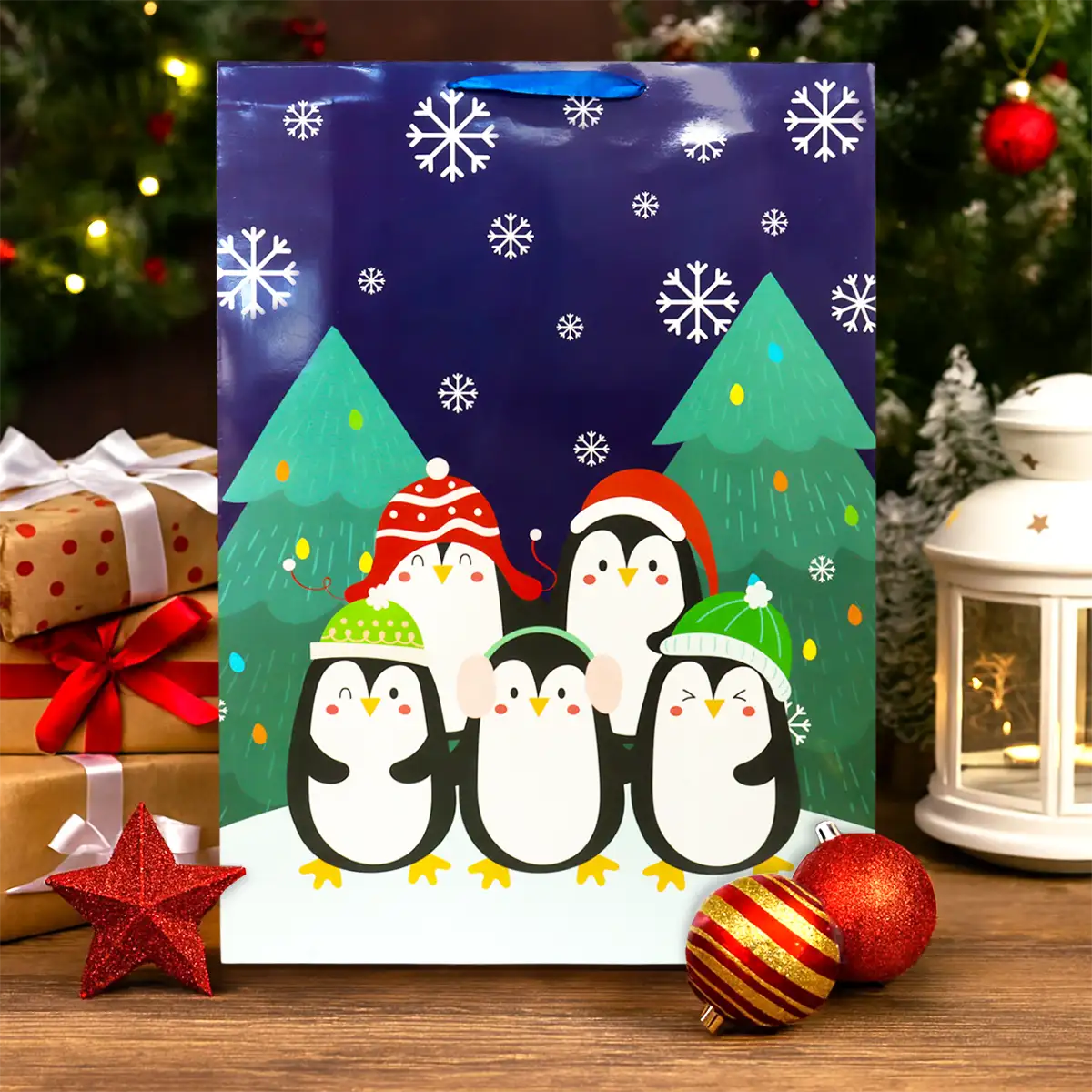Bolsa de Regalo Navideña, Pingüinos