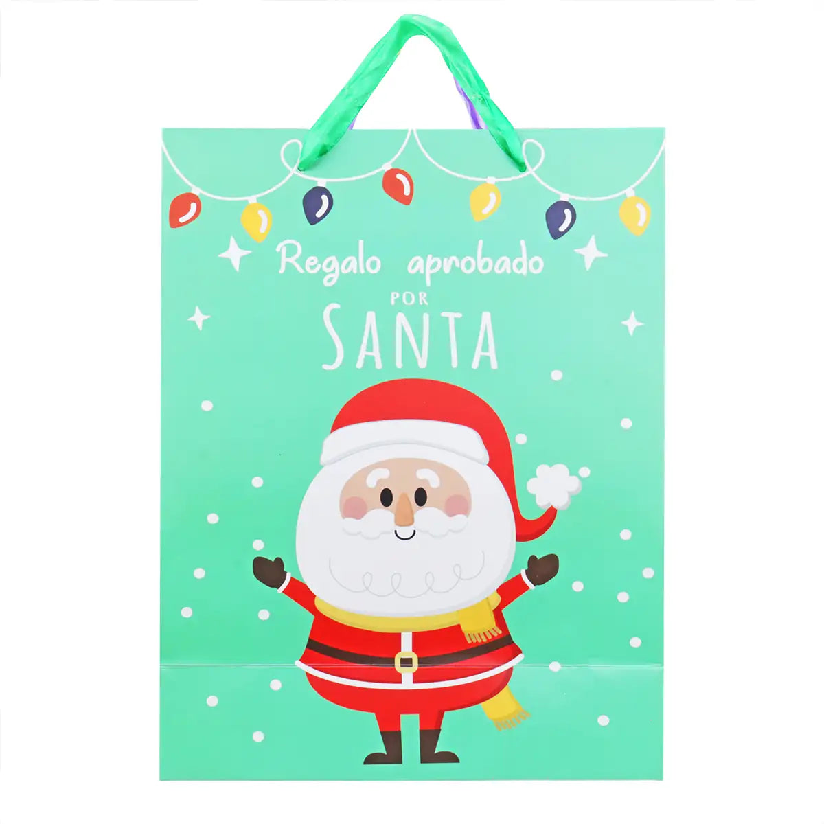 Bolsa de Regalo Navideña "Regalo Aprobado por Santa"