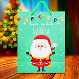 Bolsa de Regalo Navideña "Regalo Aprobado por Santa"