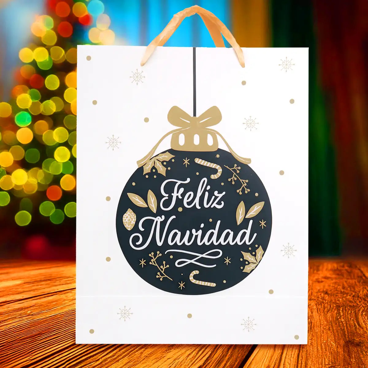 Bolsa de Regalo Navideña, Feliz Navidad