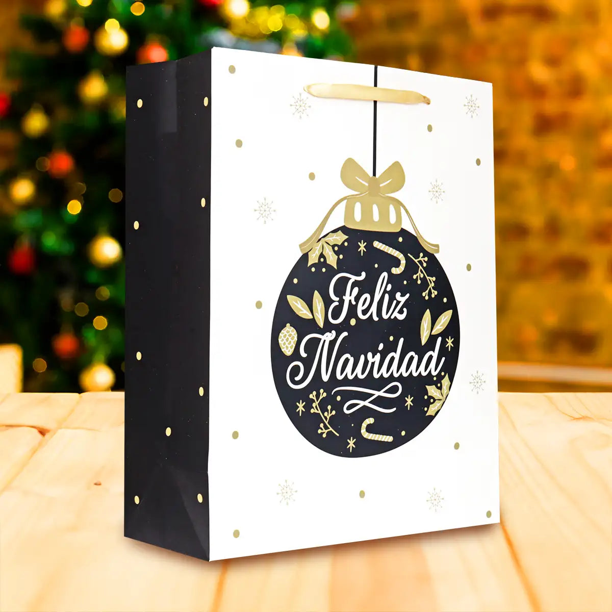 Bolsa de Regalo Navideña, Feliz Navidad