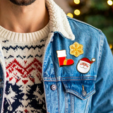 Pin Navideño, Santa, 3 pzas