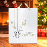 Bolsa de Regalo Navideña "Merry Christmas" Color Blanco
