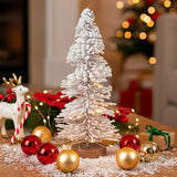 Árbol Artificial, Decoración de Mesa, Nevado