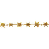 Guirnalda con Diseño de Copo de Nieve, Color Oro
