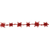 Guirnalda con Diseño de Copo de Nieve, Color Rojo