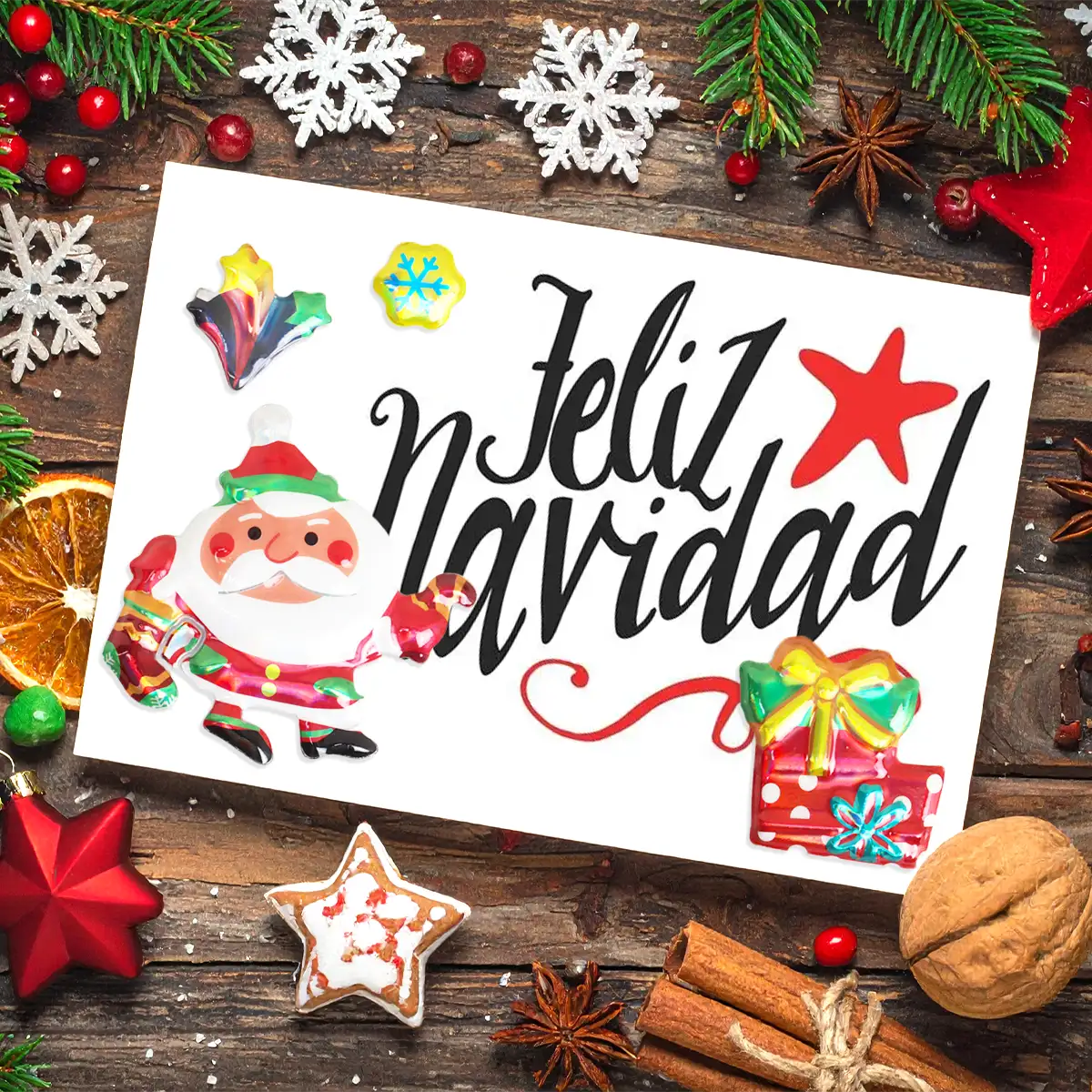 Sticker 3D, Santa