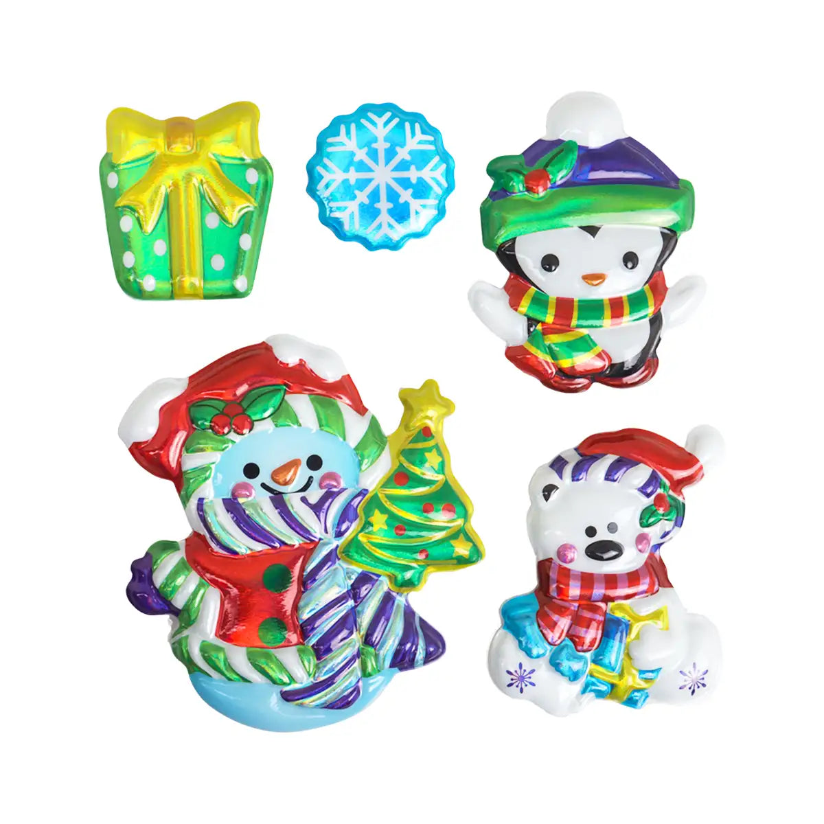 Sticker 3D, Personajes Navideños
