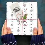 Papel para Envolver, Navideño, Color Blanco