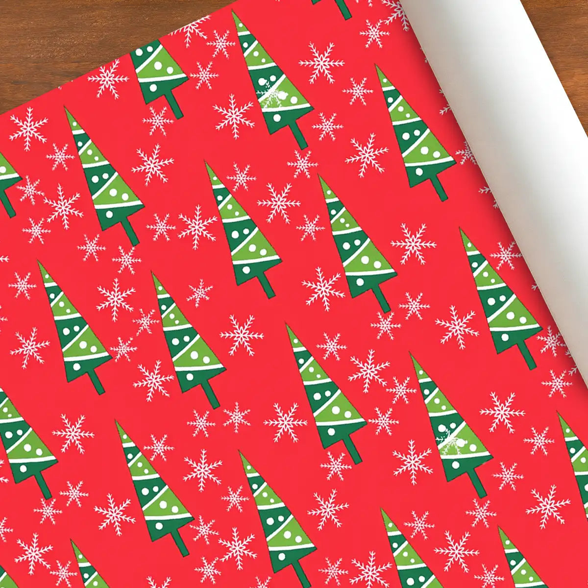 Papel para Envolver, Navideño, Color Rojo