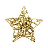 Estrellas, Ornamento Navideño Glitter, Color Oro