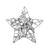 Estrellas, Ornamento Navideño Glitter, Color Plata