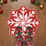 Tapete Navideño, Forma Copo de Nieve